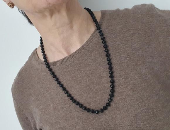 Colar de Cristais Preto