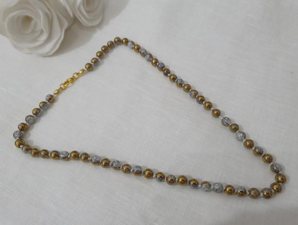 Colar de Cristal Fusion Ice e Dourado I