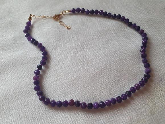 Colar de Jade Roxo