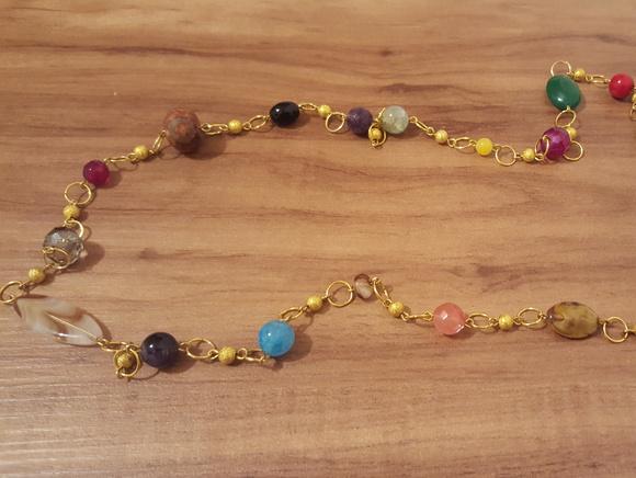 Colar Dourado Multicolorido IV