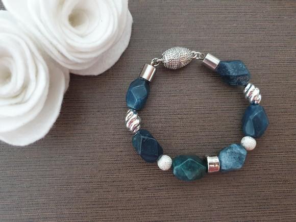 Conjunto De Colar E Pulseira De Jade Oregon Chanfrado