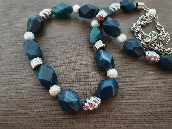 Conjunto De Colar E Pulseira De Jade Oregon Chanfrado