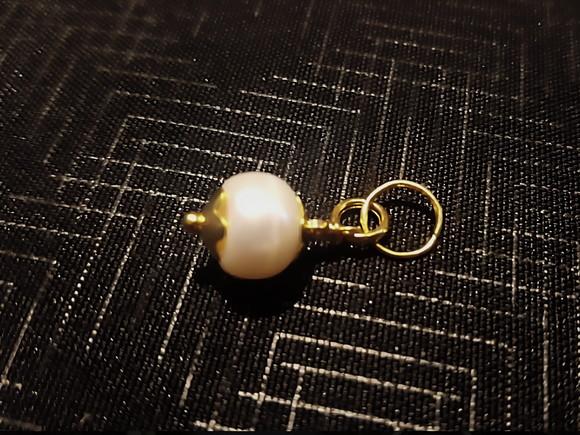 Pingente Banhado Dourado de Pérola Natural