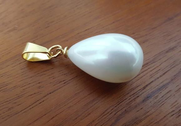 Pingente Gota De Pérola Shell