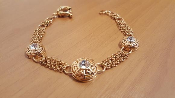Pulseira Banhada com Cristal