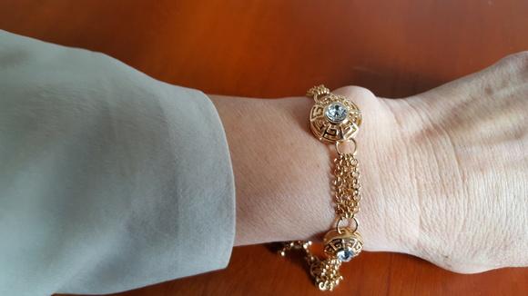 Pulseira Banhada com Cristal