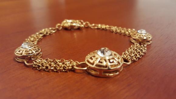 Pulseira Banhada com Cristal