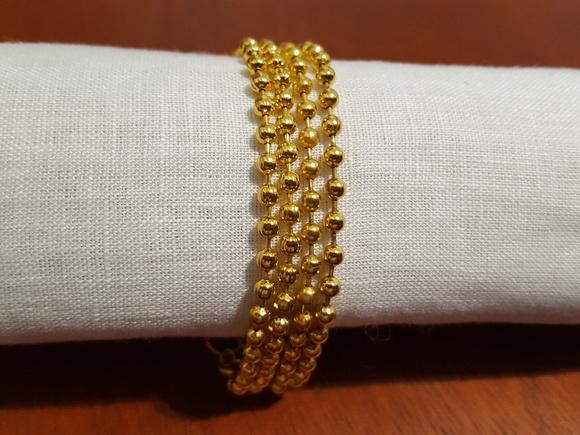 Pulseira Banhada de Bolinhas