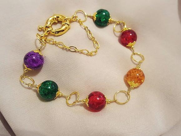 Pulseira de Cristal Fusion Colorido