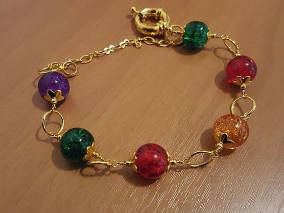 Pulseira de Cristal Fusion Colorido