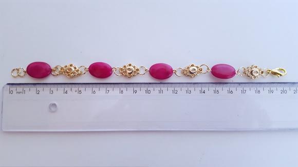 Pulseira de Pedra Natural Jade Chiclete