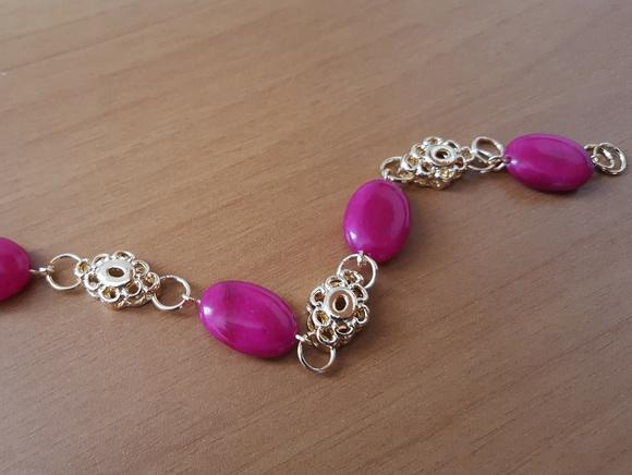 Pulseira de Pedra Natural Jade Chiclete