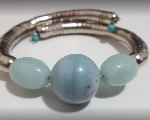 Pulseira de Pedras Amazonita