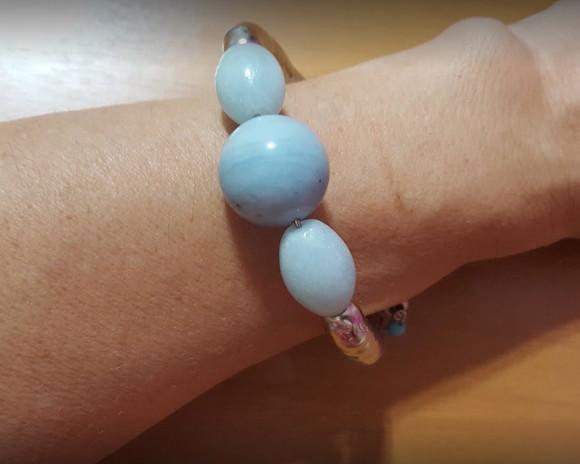Pulseira de Pedras Amazonita