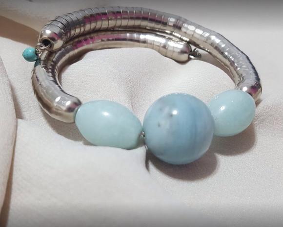 Pulseira de Pedras Amazonita