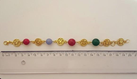 Pulseira de Pedras Naturais Coloridas