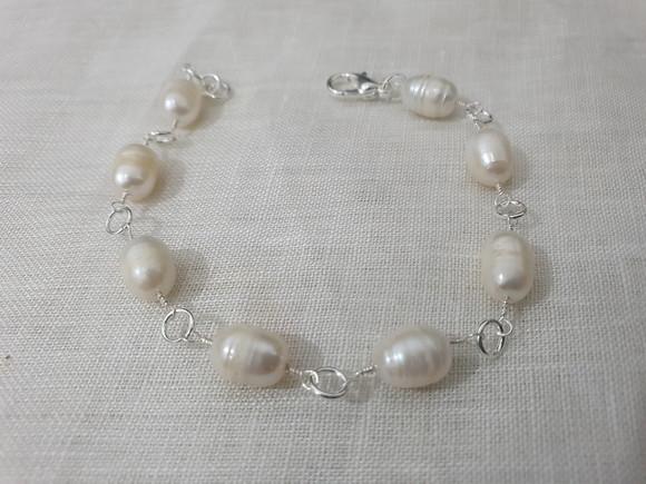 Pulseira de Pérolas Barrocas