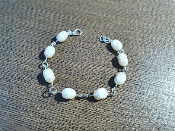 Pulseira de Pérolas Barrocas