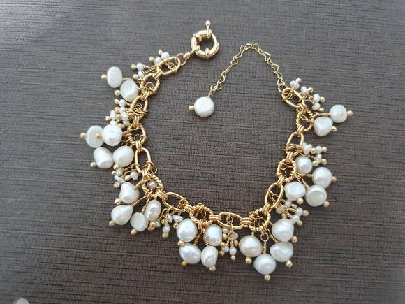 Pulseira de Pérolas Naturais