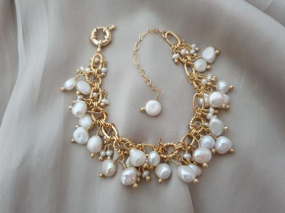 Pulseira de Pérolas Naturais