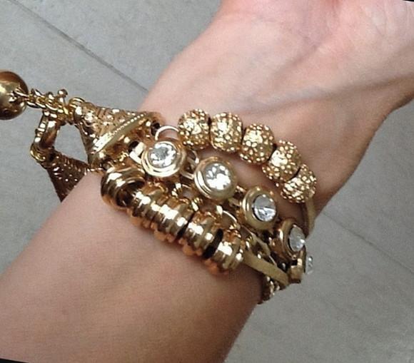 Pulseira Rose com Zircônias e Couro