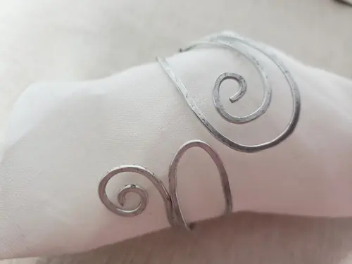 Bracelete Aramado Prateado