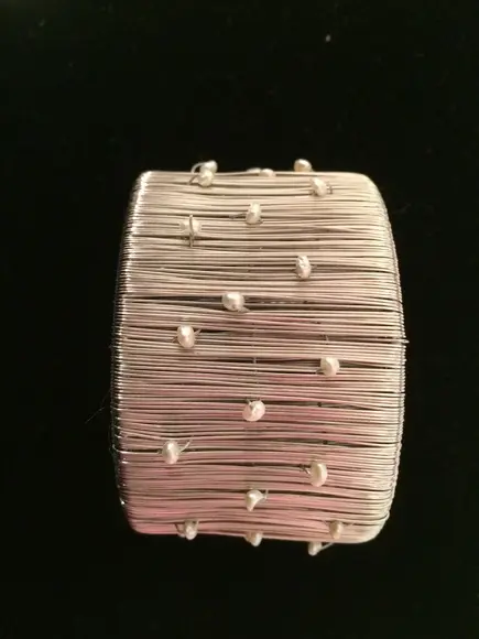 Bracelete de Prata e Pérolas
