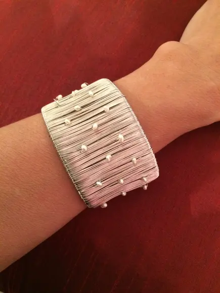 Bracelete de Prata e Pérolas