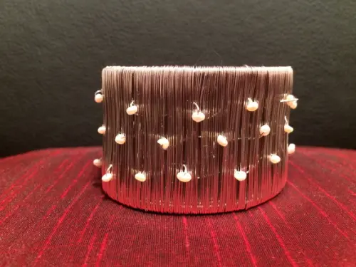Bracelete de Prata e Pérolas