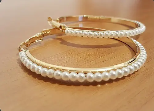Brinco Argola com Mini Pérolas