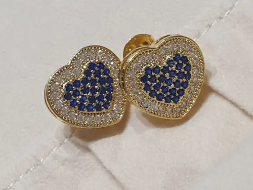 Brinco Banhado com Mini Zircônias
