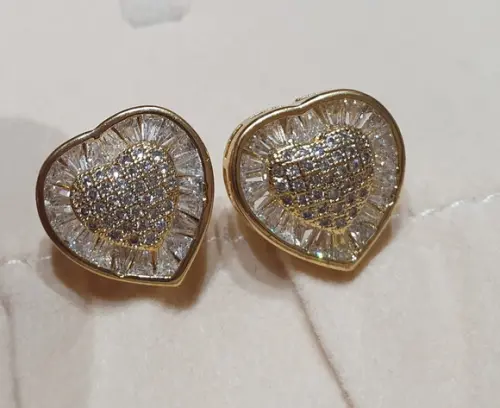 Brinco Banhado com Mini Zircônias Transparentes