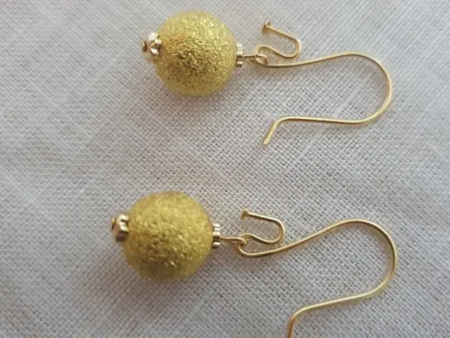 Brinco Gancho Banhado Dourado 3,5cm