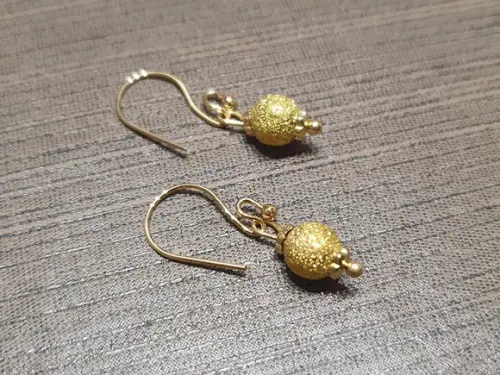 Brinco Gancho Banhado Dourado 2,5cm