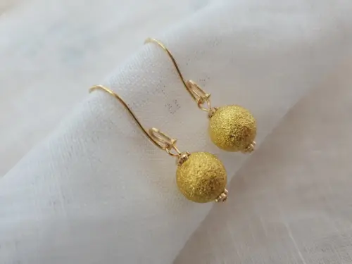 Brinco Gancho Banhado Dourado 3,5cm