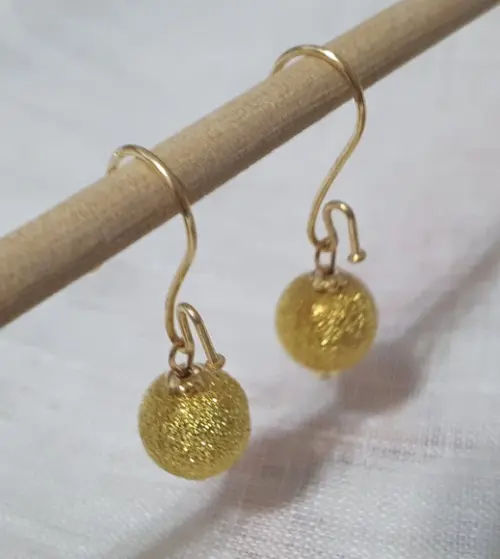 Brinco Gancho Banhado Dourado 3,5cm