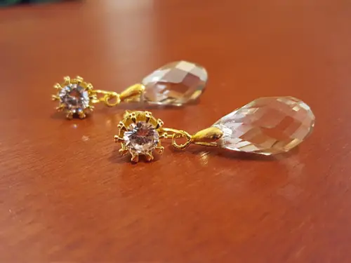 Brinco Zircônia e Cristal