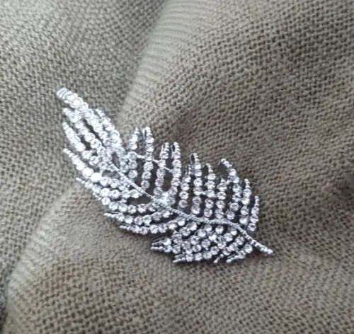 Broche Banhado Cravejado de Cristais