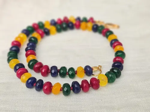 Chocker de Mix de Pedras Naturais Jade