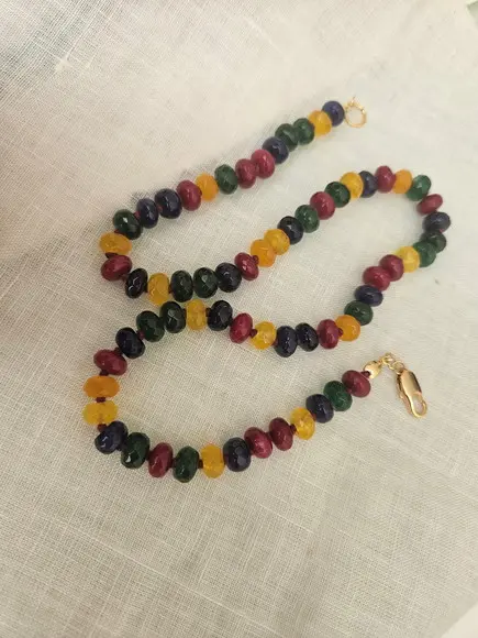 Chocker de Mix de Pedras Naturais Jade