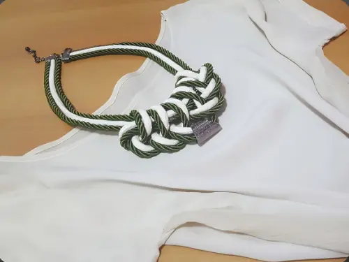 Colar de Corda e Cordão São Francisco Verde Militar