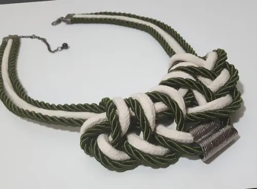 Colar de Corda e Cordão São Francisco Verde Militar