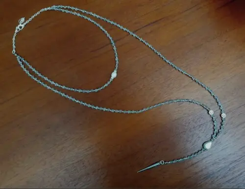 Colar de Cristal Facetado Prata e Pérola Natural