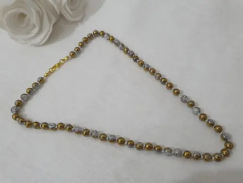 Colar de Cristal Fusion Ice e Dourado I