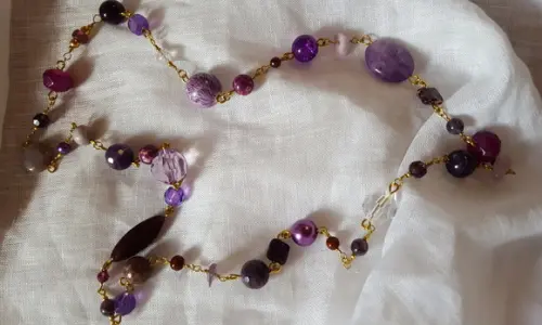 Colar Dourado Multicolorido Il