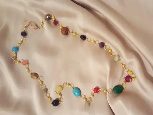 Colar Dourado Multicolorido IV