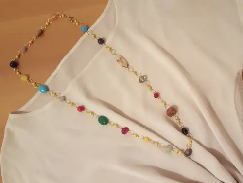 Colar Dourado Multicolorido IV