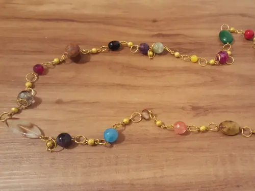 Colar Dourado Multicolorido IV