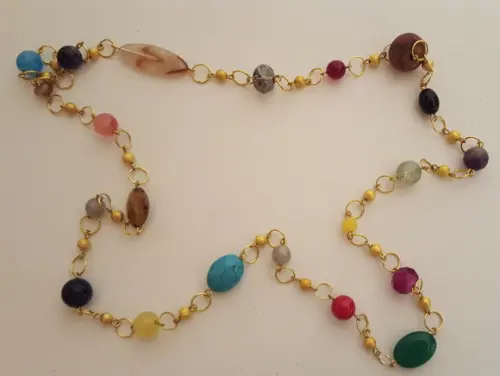 Colar Dourado Multicolorido IV