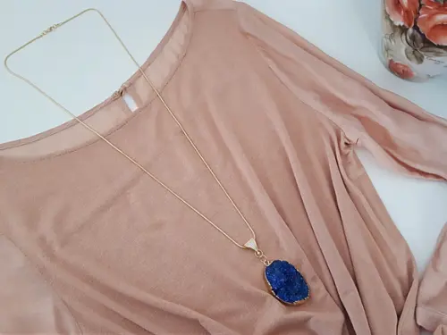 Corrente com Drusa e Strass